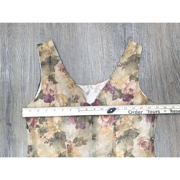 Vintage 90s Floral Crinkle Dress Size 8 Cottagecore Fairycore - Picture 5 of 8